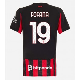 AC Milan Youssouf Fofana #19 Thuis tenue Dames 2025-26 Korte Mouw
